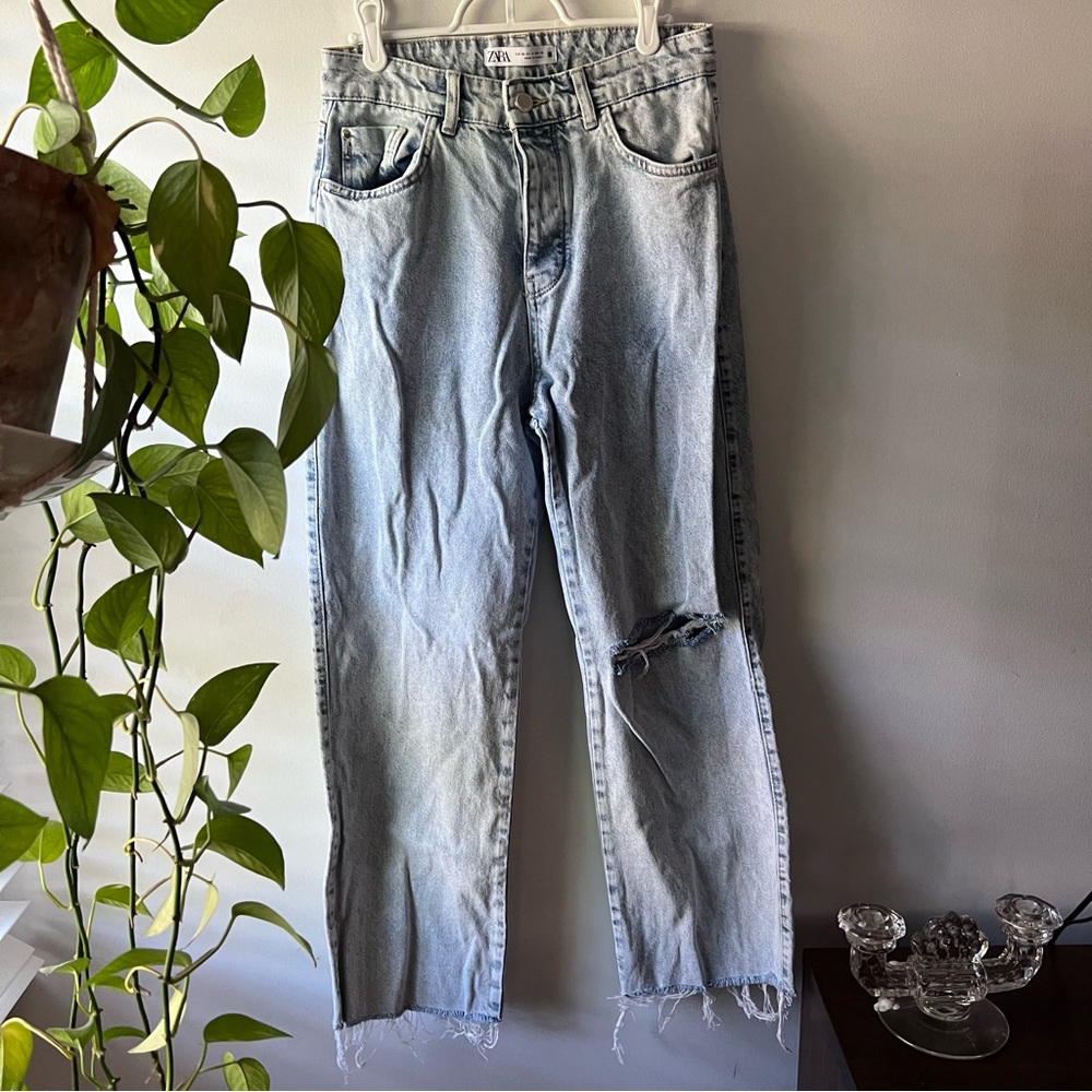 Zara High Waisted Straight Leg - Picture 3 of 6